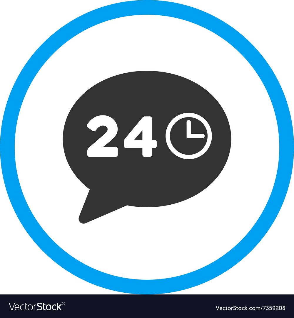 Message hours rounded icon