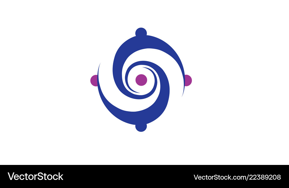 Vortex circle logo Royalty Free Vector Image - VectorStock