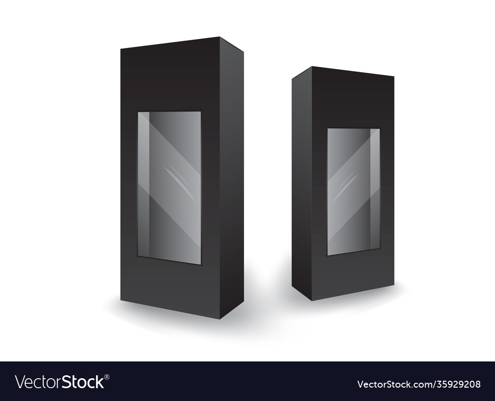 White package box - design-3d vector image White package box - design-3d
