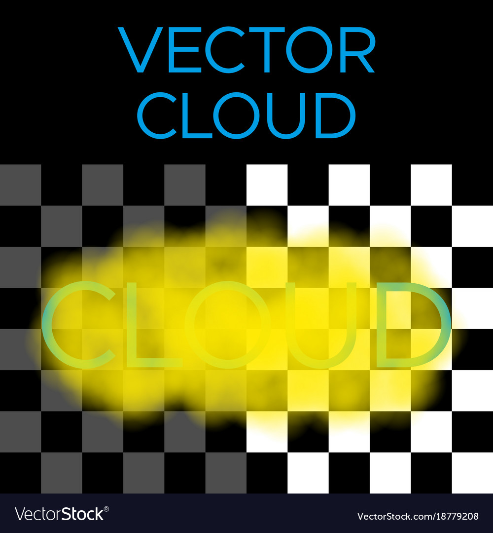Yellow cloud Royalty Free Vector Image - VectorStock