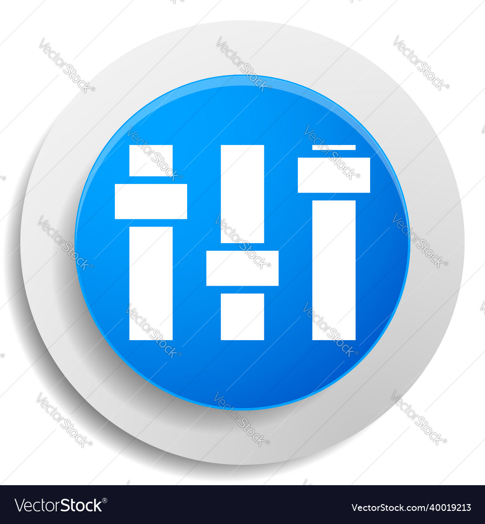 Adjuster slider tuner fader bars with levers knobs vector image Adjuster slider tuner fader bars with levers knobs