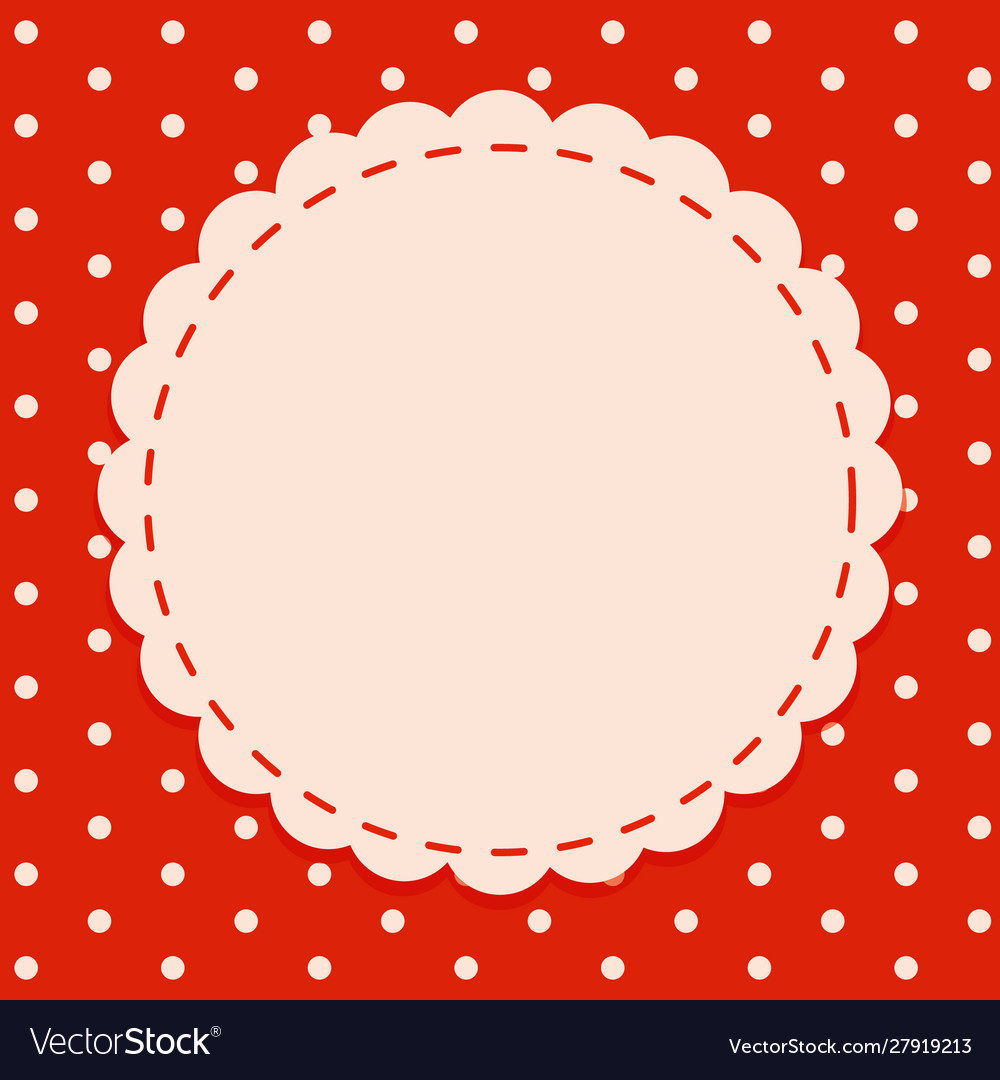 Background template with round frame