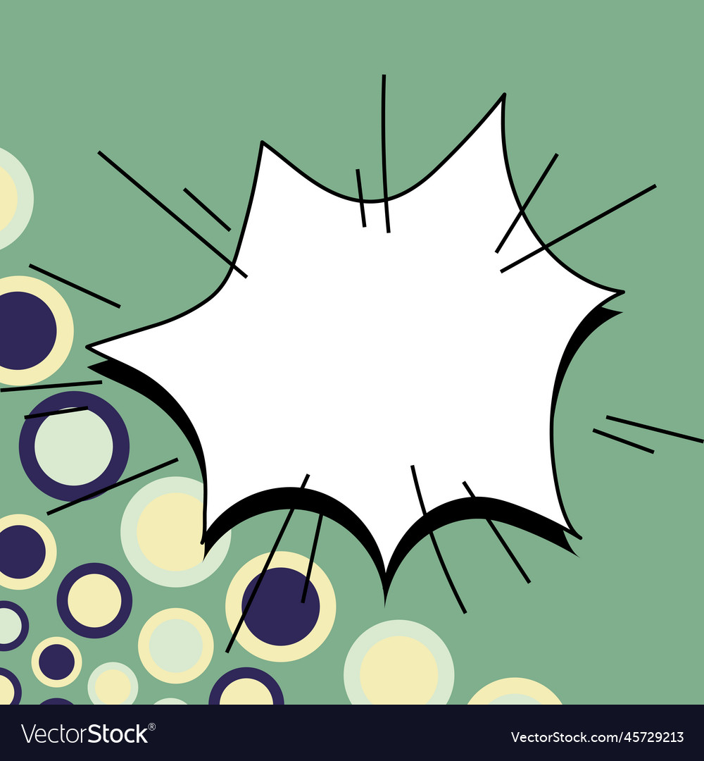 Blank speech bubble with copy space over color vector image Blank speech bubble with copy space over color