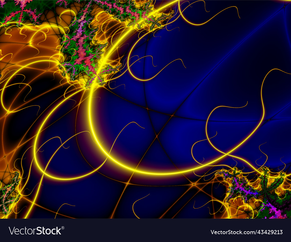 Bright abstract pattern of and luminous Vector Image Bright abstract pattern of and luminous