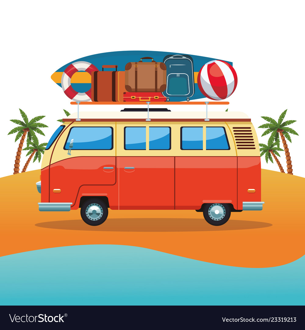 Camper Van Icon Royalty Free Vector Image - Vectorstock