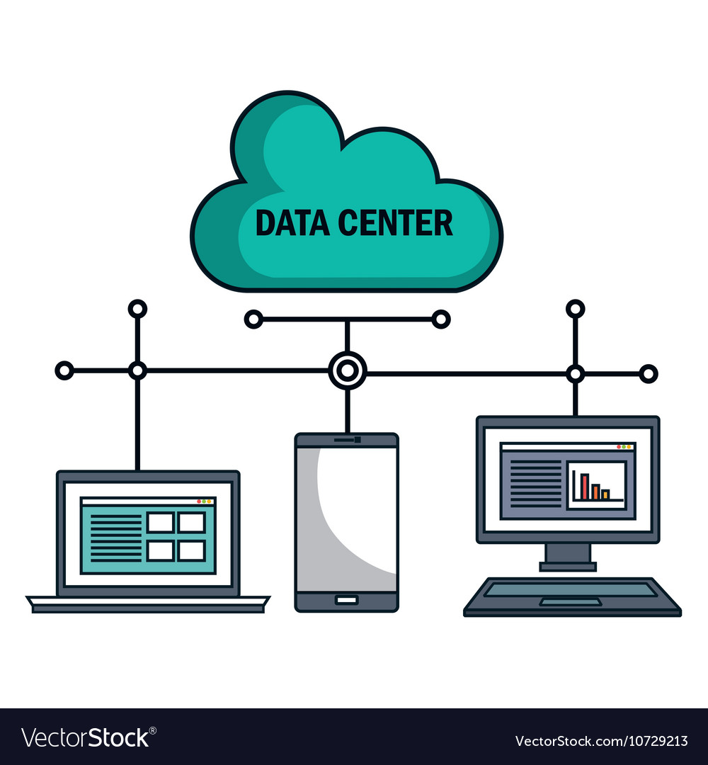 Cloud Data Center Technology Icons