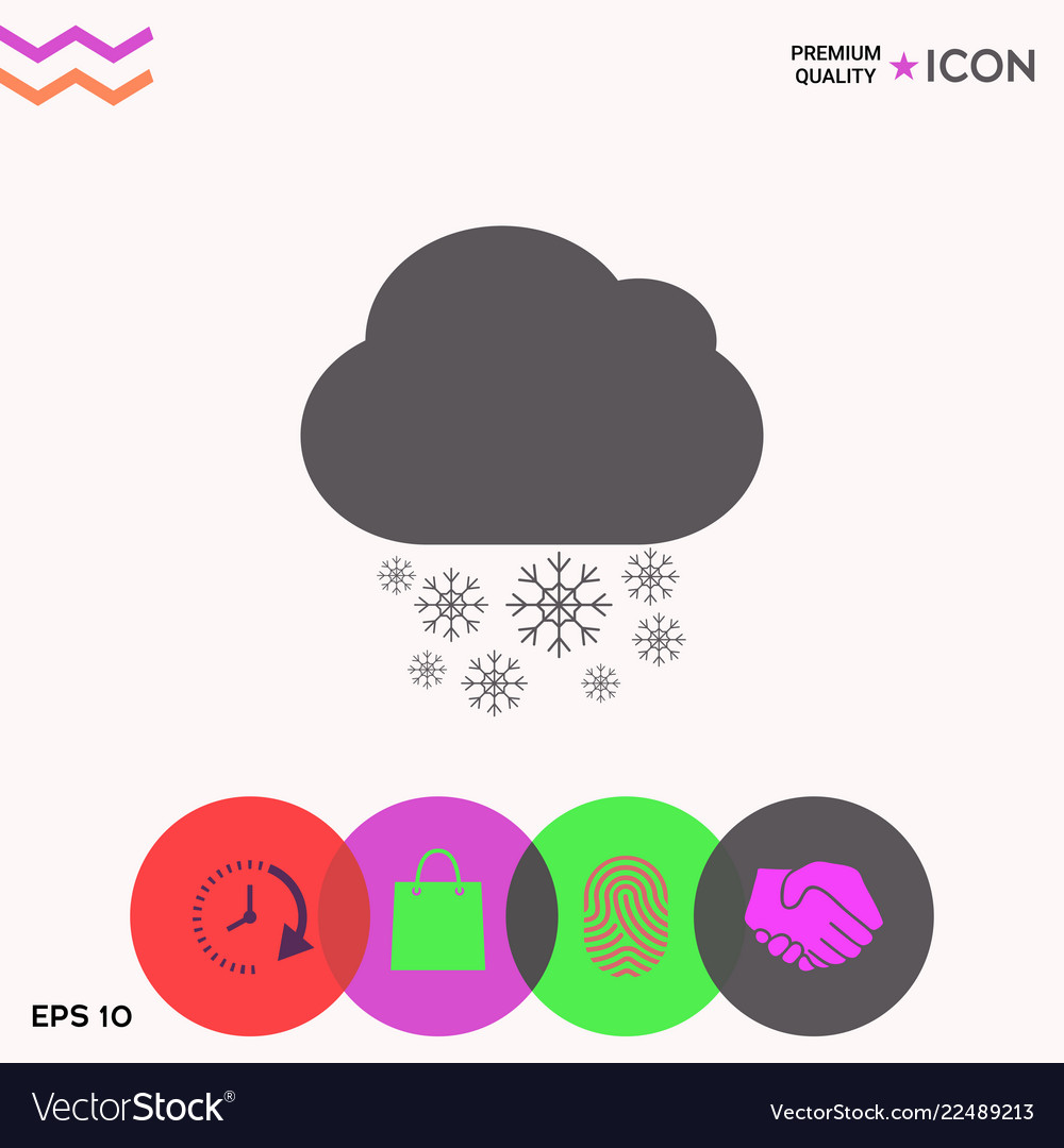 Cloud snow icon