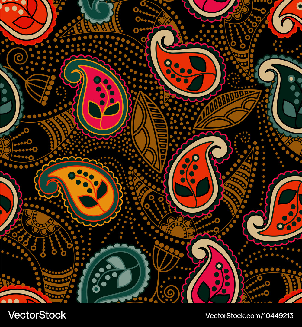 Colorful decorative pattern Ethnic background Vector Image