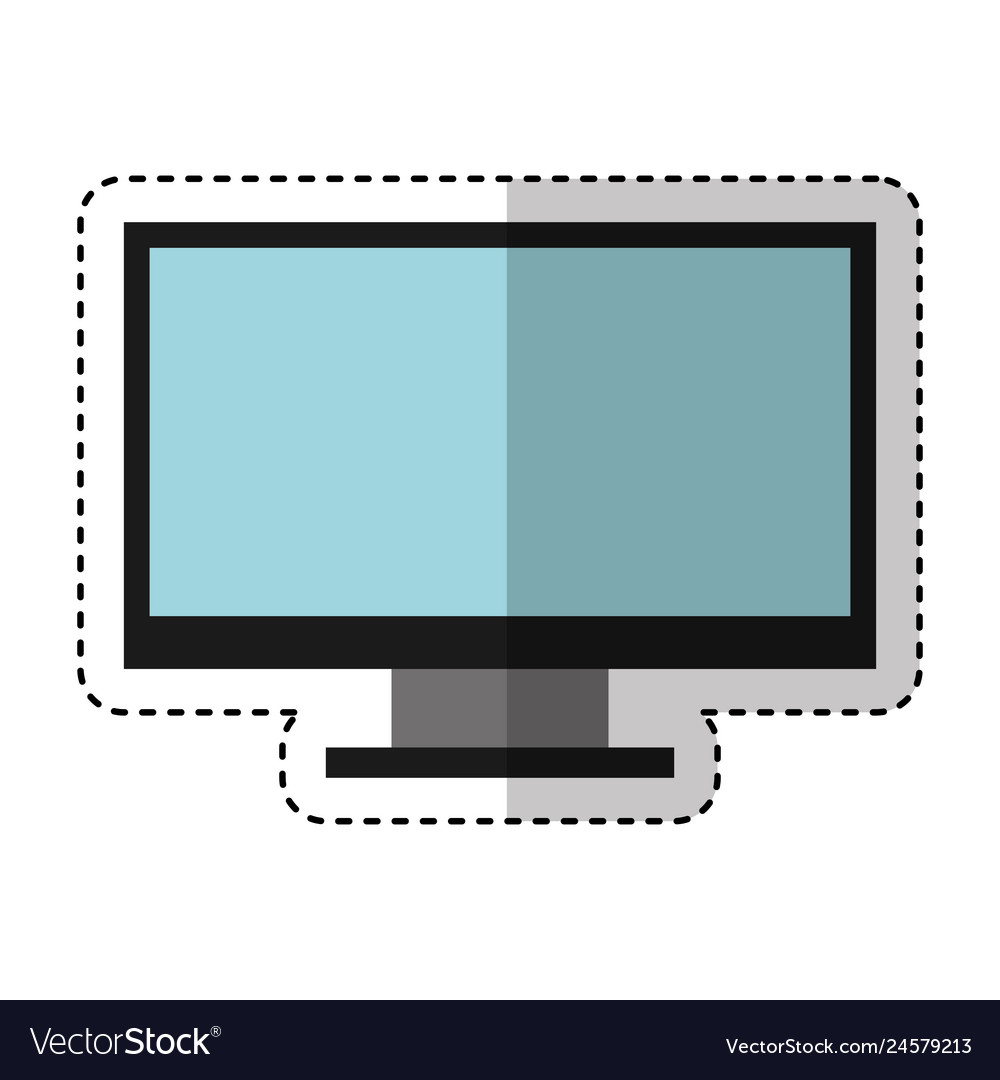 Computer desktop isolated icon