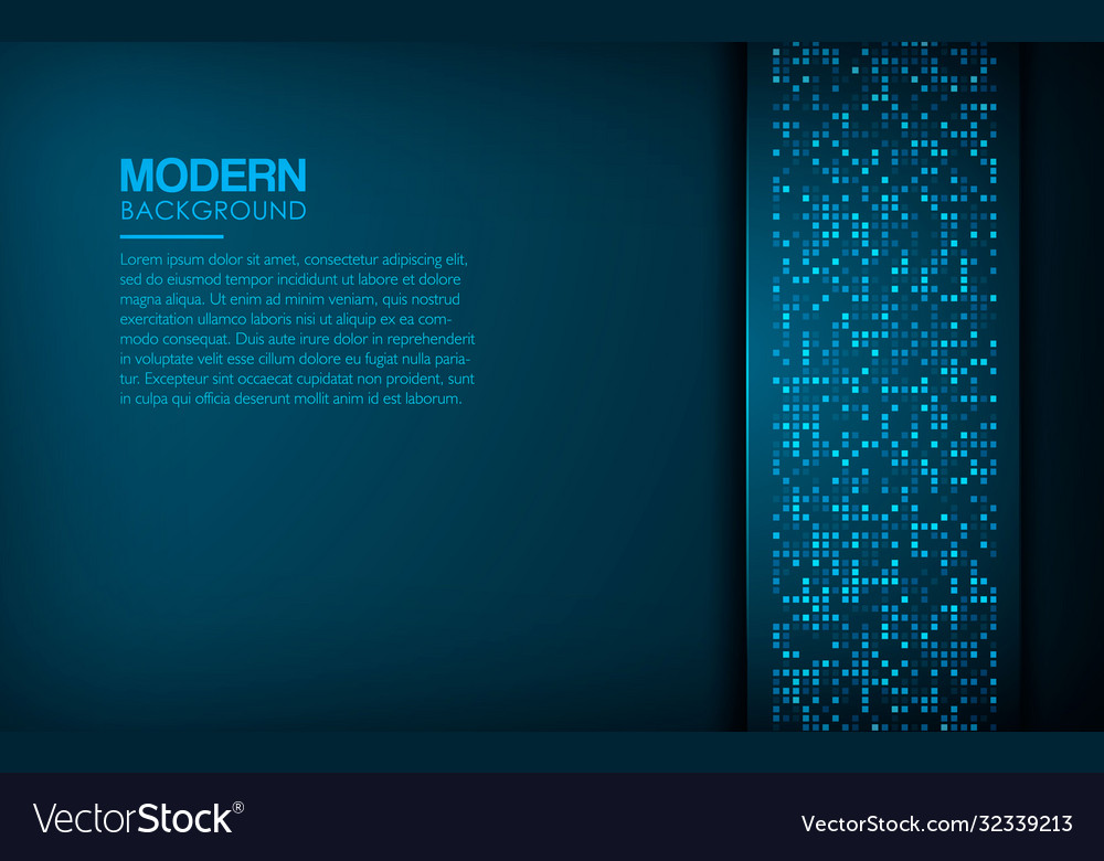 Dark abstract background with blue overlap layers vector image Dark abstract background with blue overlap layers