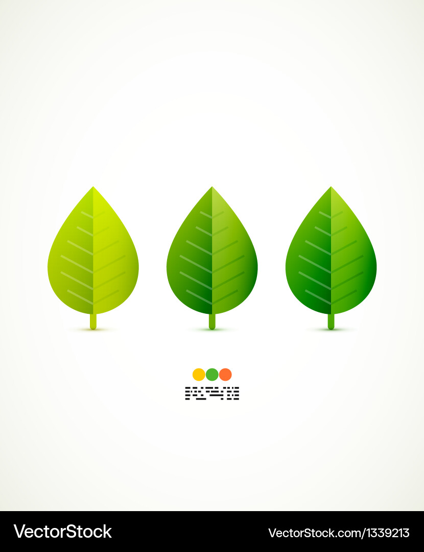 Green leaf concept Royalty Free Vector Image - VectorStock