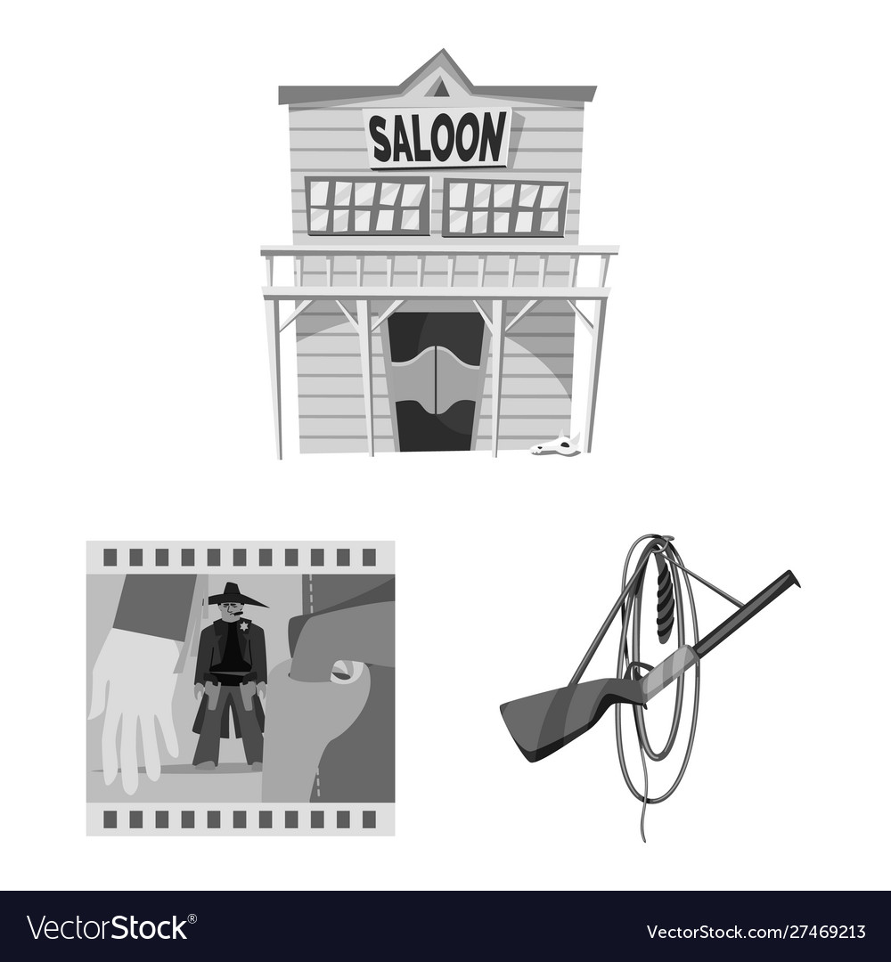 Isolated object ranch and farm icon collection Vector Image Isolated object ranch and farm icon collection