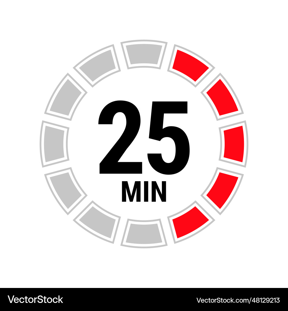 Isolated with timer Royalty Free Vector Image - VectorStock