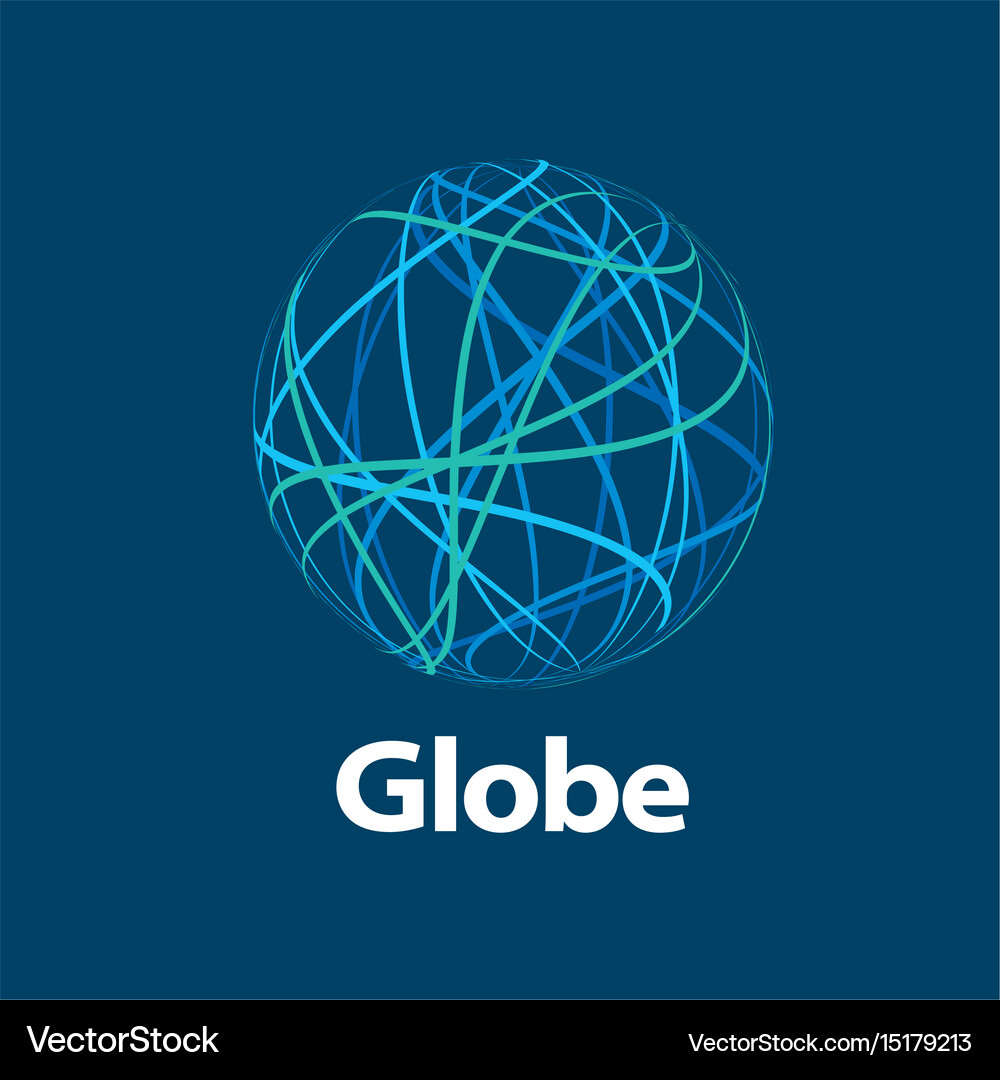 Logo globe Royalty Free Vector Image - VectorStock