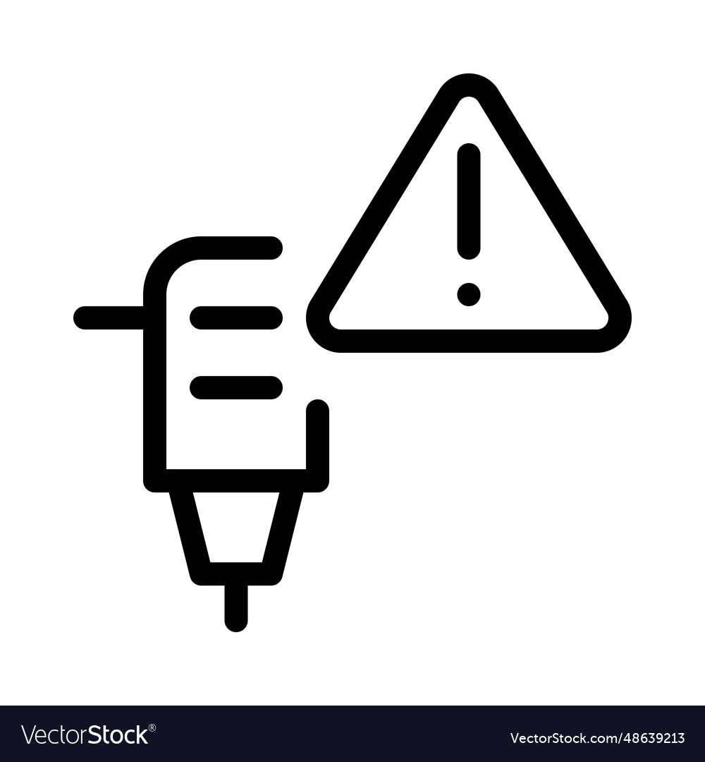 Machine for drilling with warning indicator