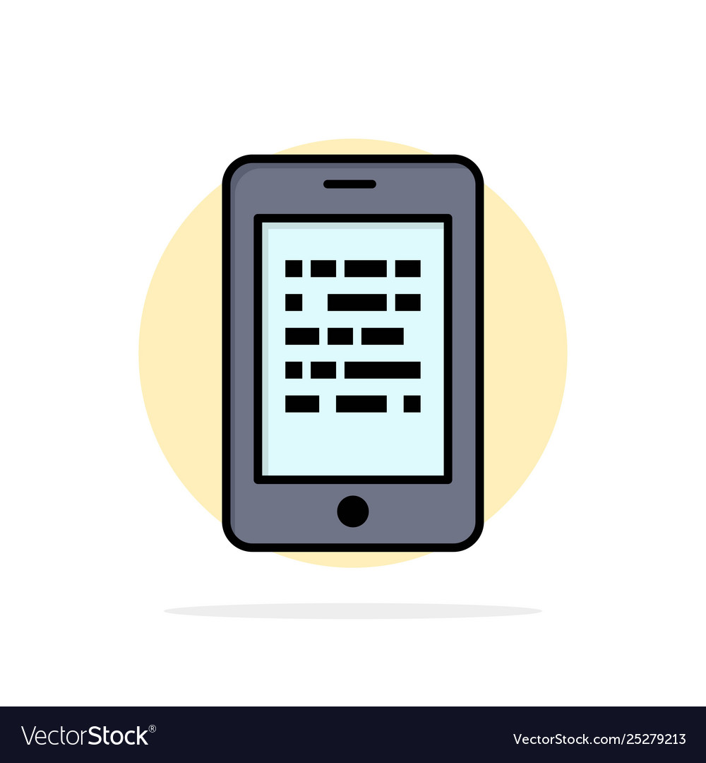 Mobile read data secure e learning abstract vector image Mobile read data secure e learning abstract