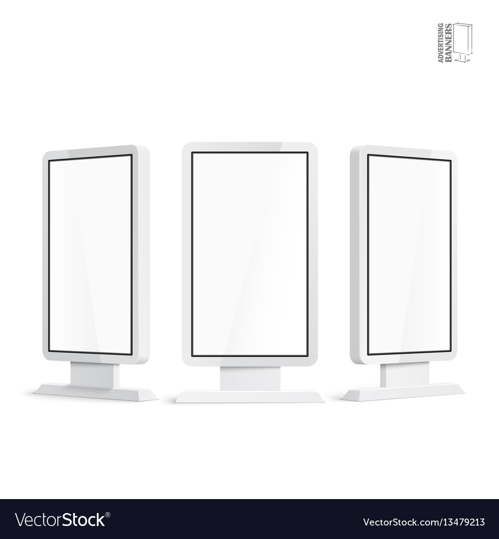 Realistic 3d Outdoor Lightbox Advertising