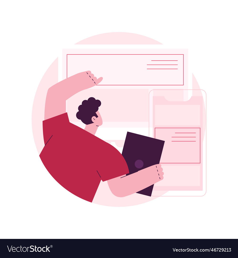 Responsive web design abstract concept vector image Responsive web design abstract concept