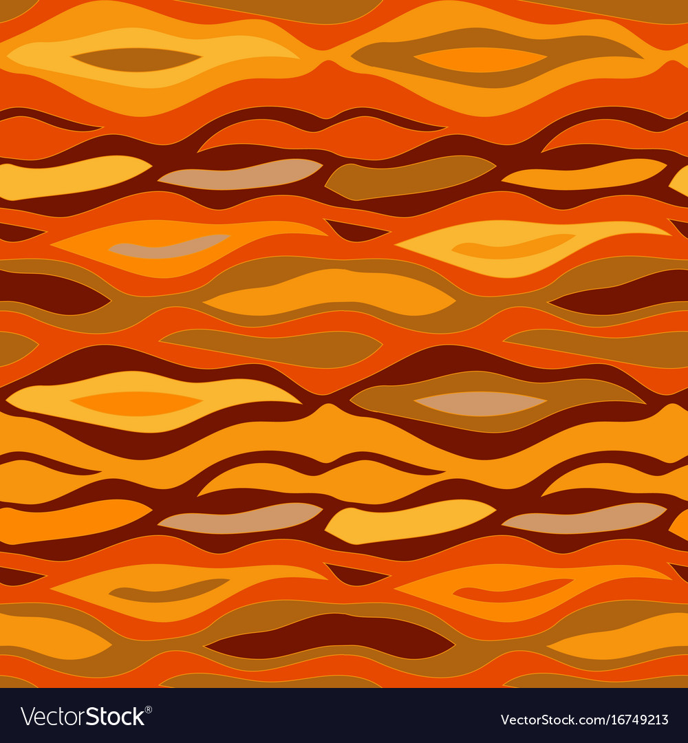 Seamless wavy pattern with abstract print