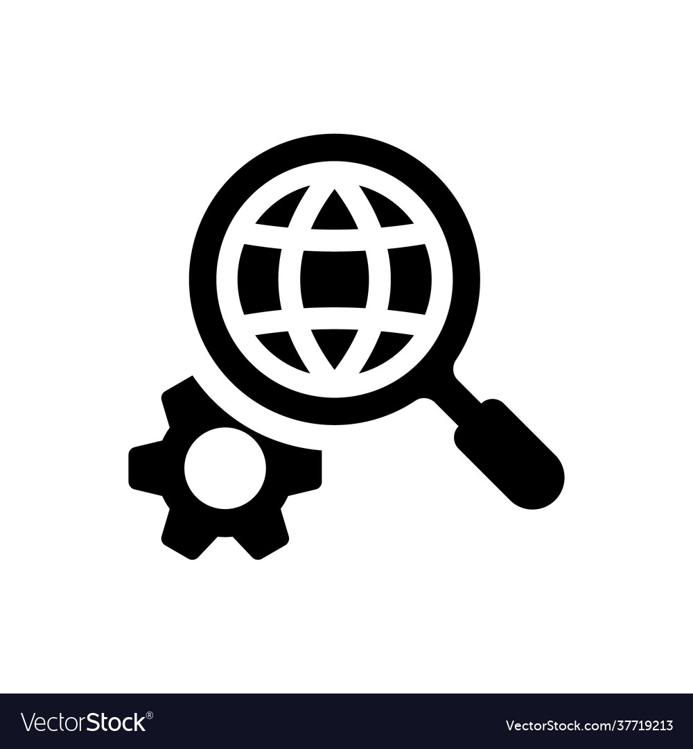 Search engine icon Royalty Free Vector Image - VectorStock