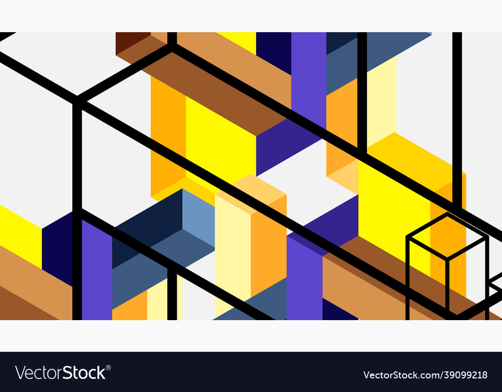 Abstract background 3d cubes cubic elements