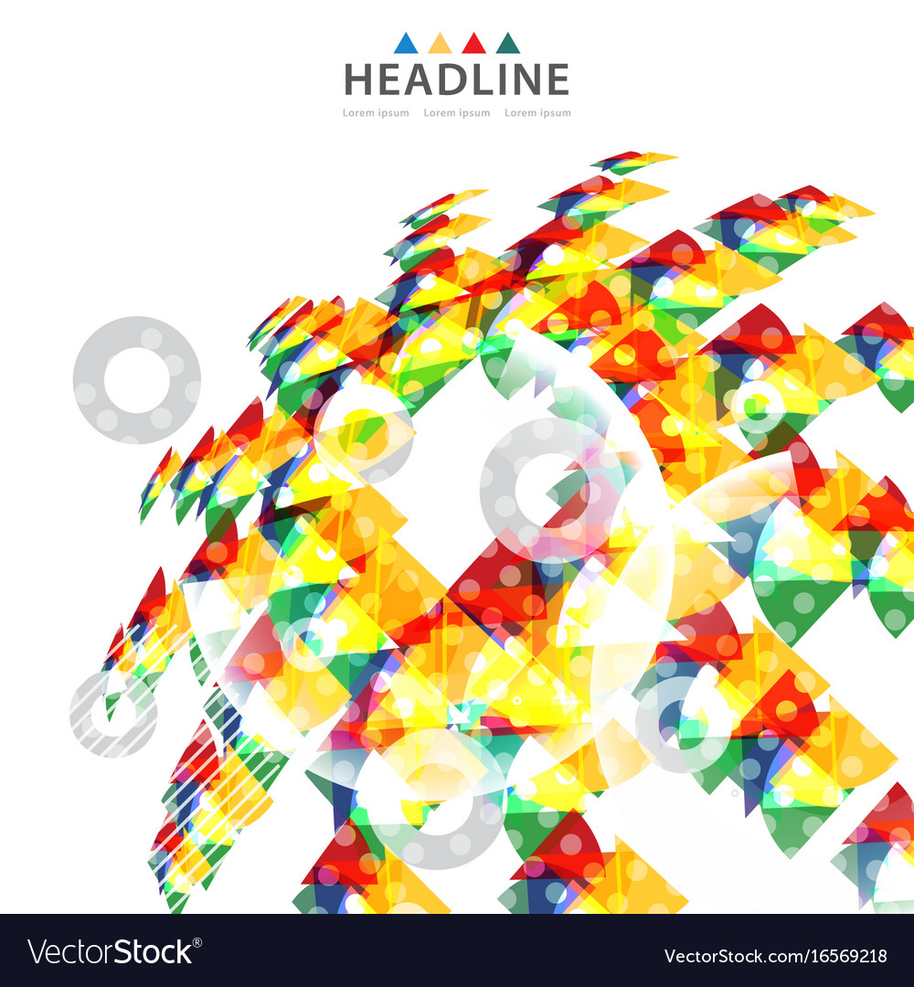 Abstract Brochure Header Layout