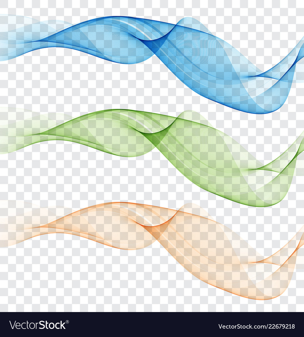 Abstract colourful wave element for design gentle