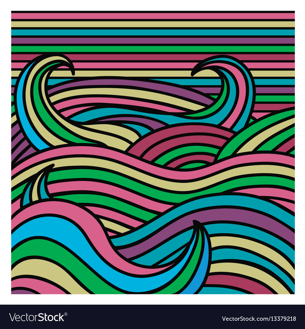 Abstract wave background