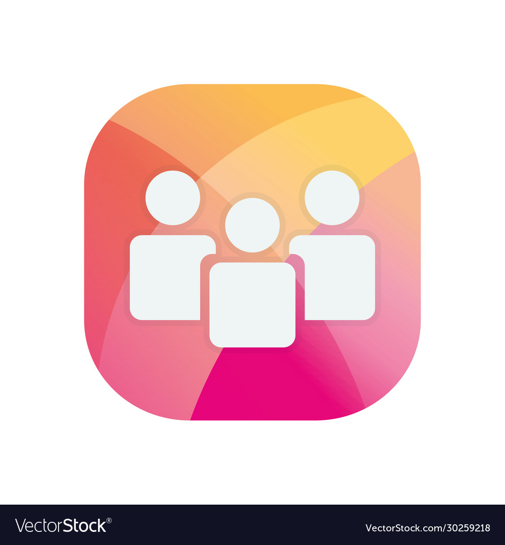 Avatars block flat style icon design