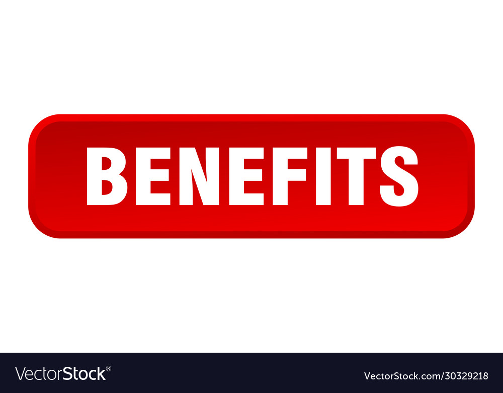 Benefits button square 3d push