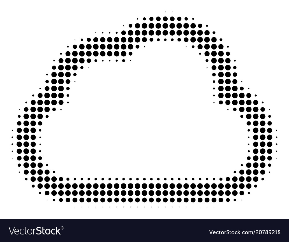 Black pixel cloud icon vector image Black pixel cloud icon