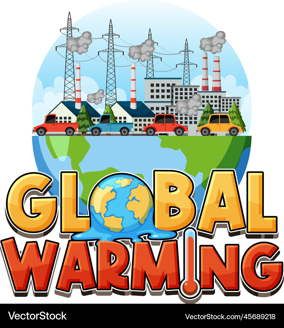 Global warming concept Royalty Free Vector Image