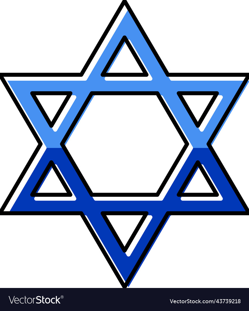 Judaism religion color icon