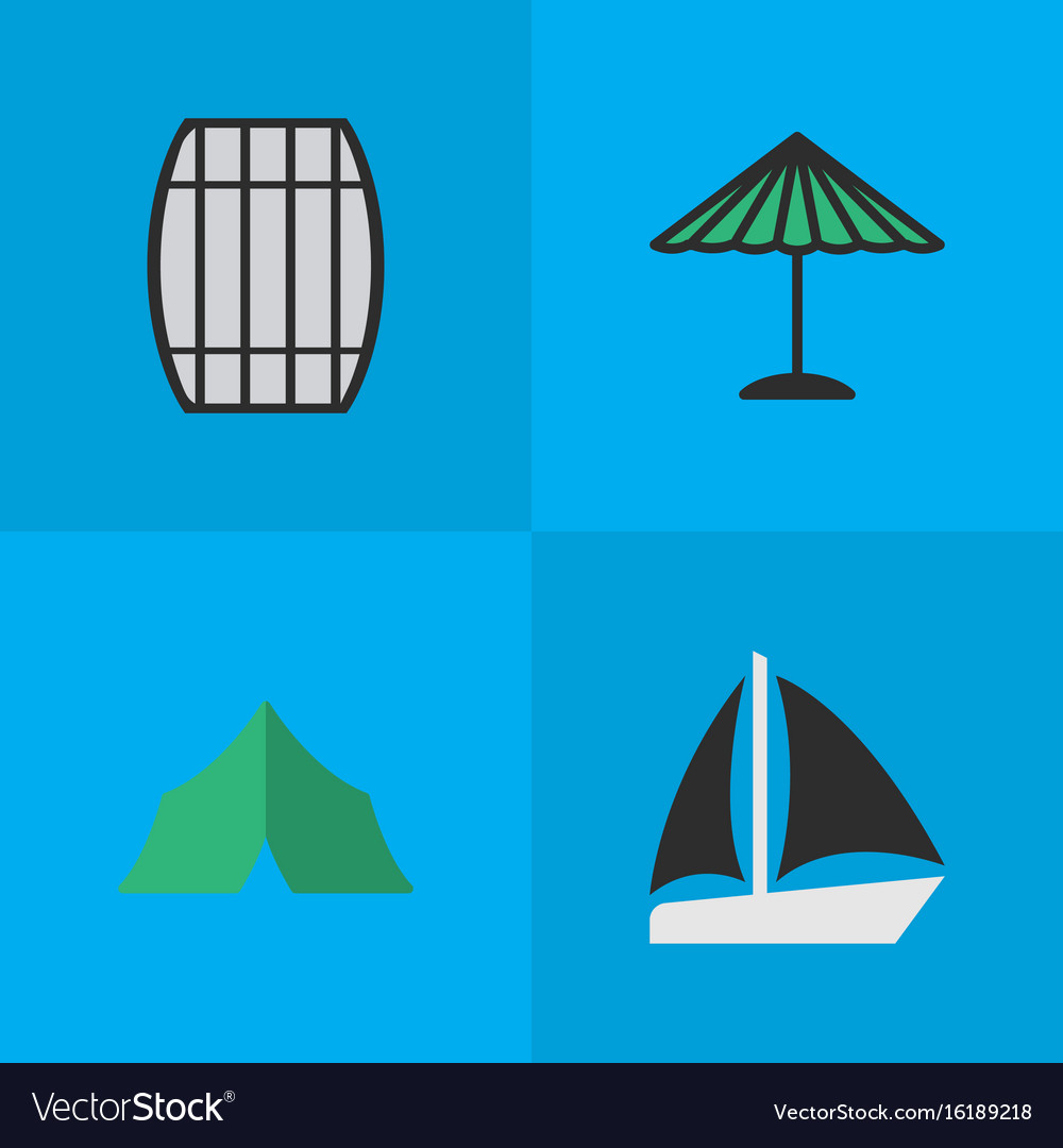 Set of simple relax icons