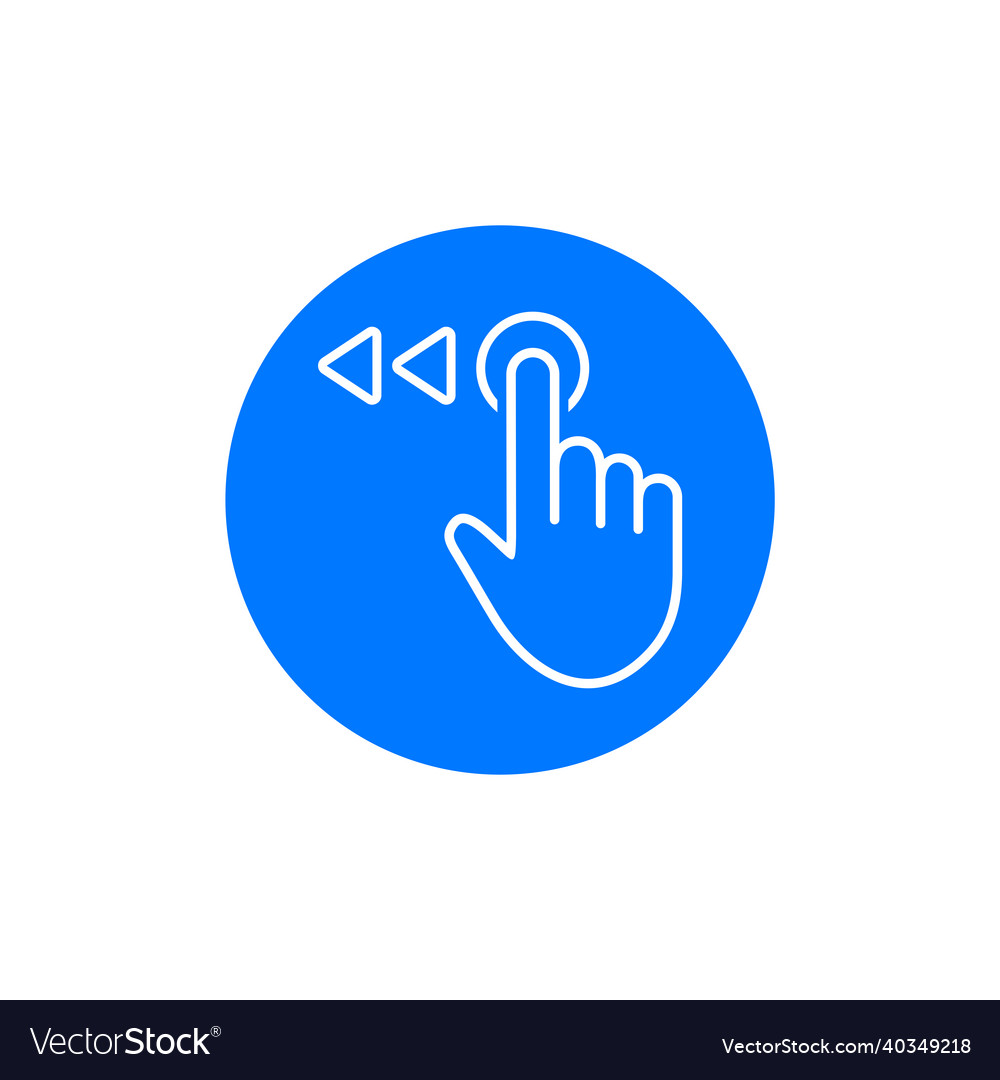 Swipe to left icon slide