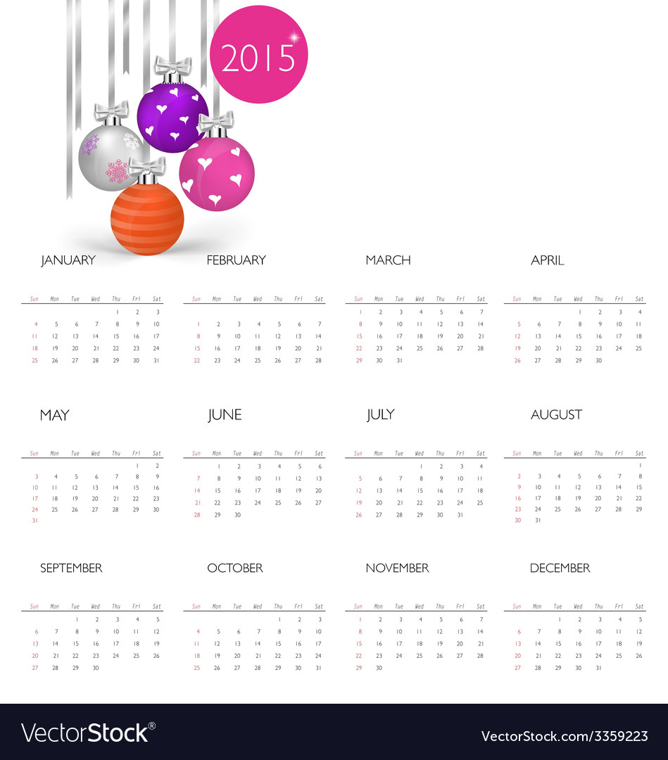 2015 calendar