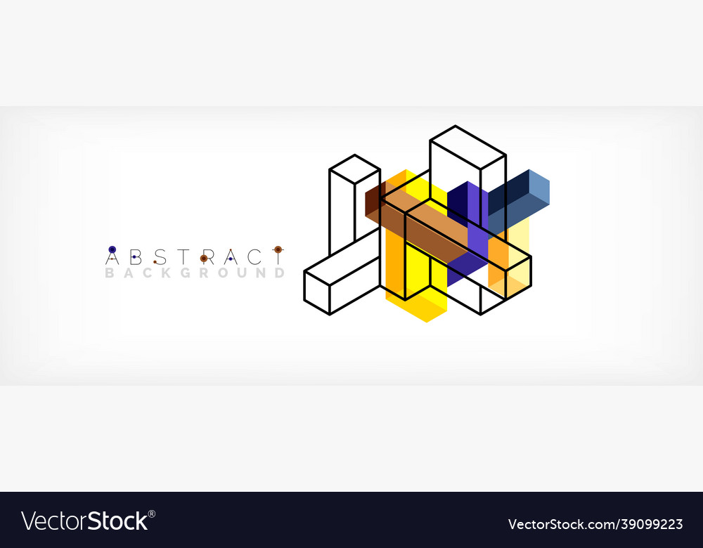 Abstract background 3d cubes cubic elements