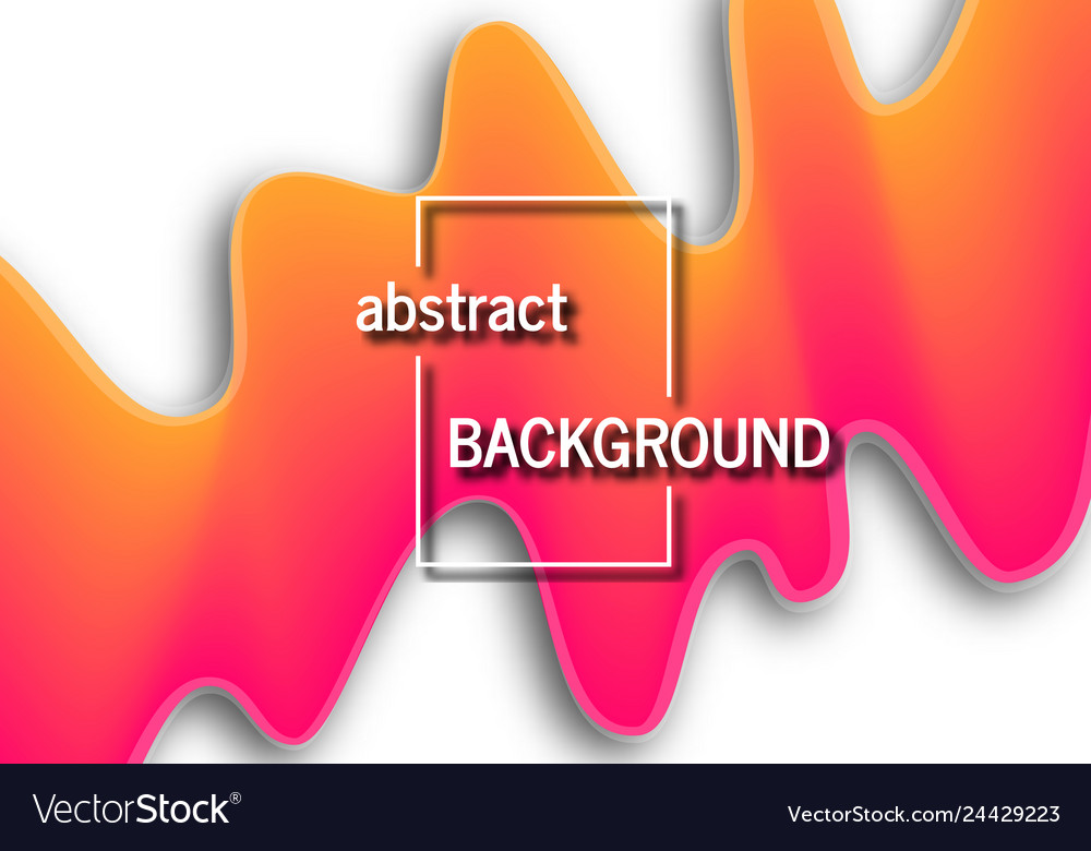 Background with abstract wave liquid shape vector image Background with abstract wave liquid shape