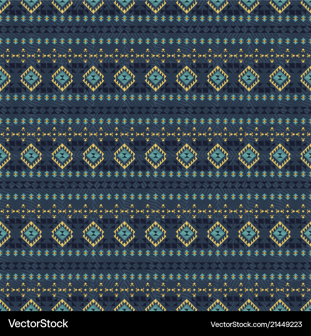 Geometric ethnic seamless pattern Royalty Free Vector Image