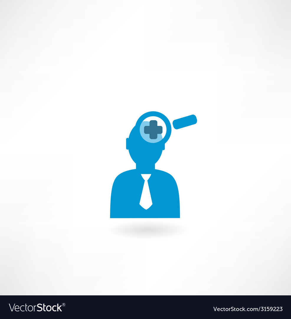Man with a magnifier