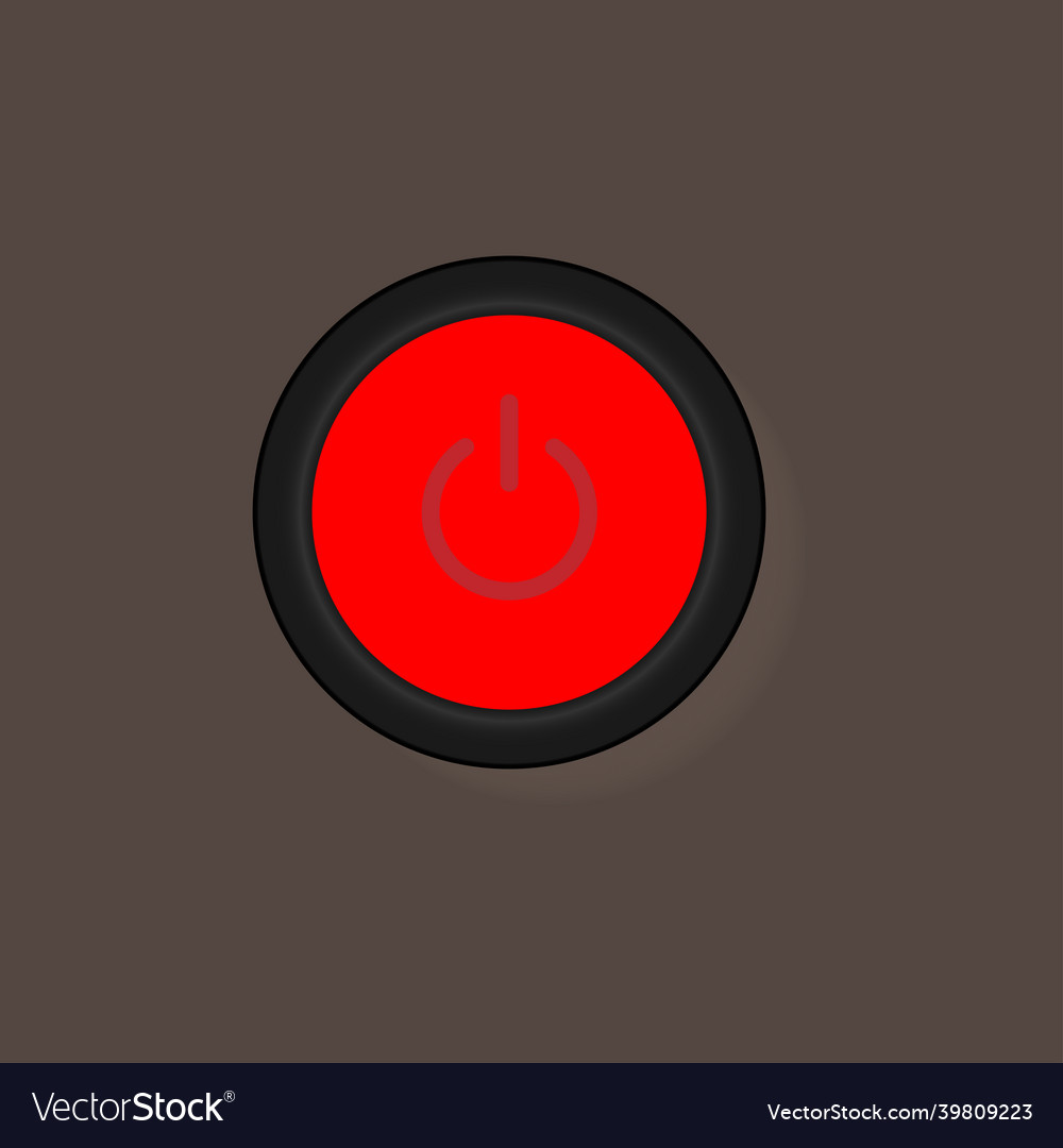 On off push style power buttons vector image On off push style power buttons