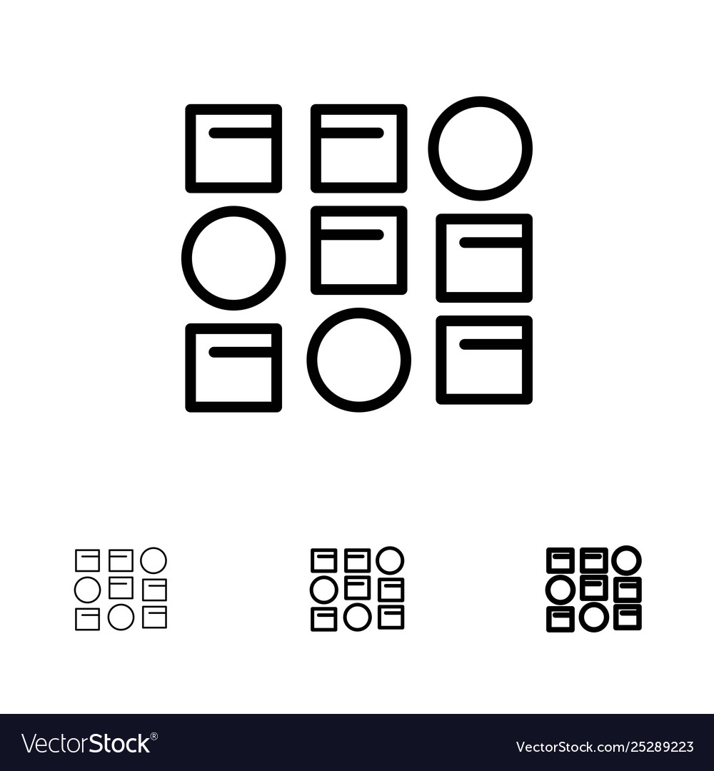 Pattern system data science bold vector image Pattern system data science bold