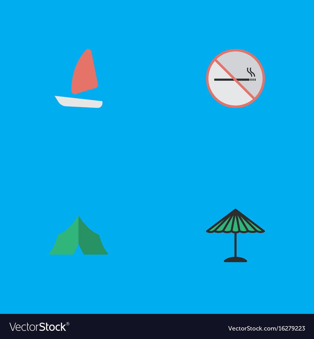 Set of simple relax icons