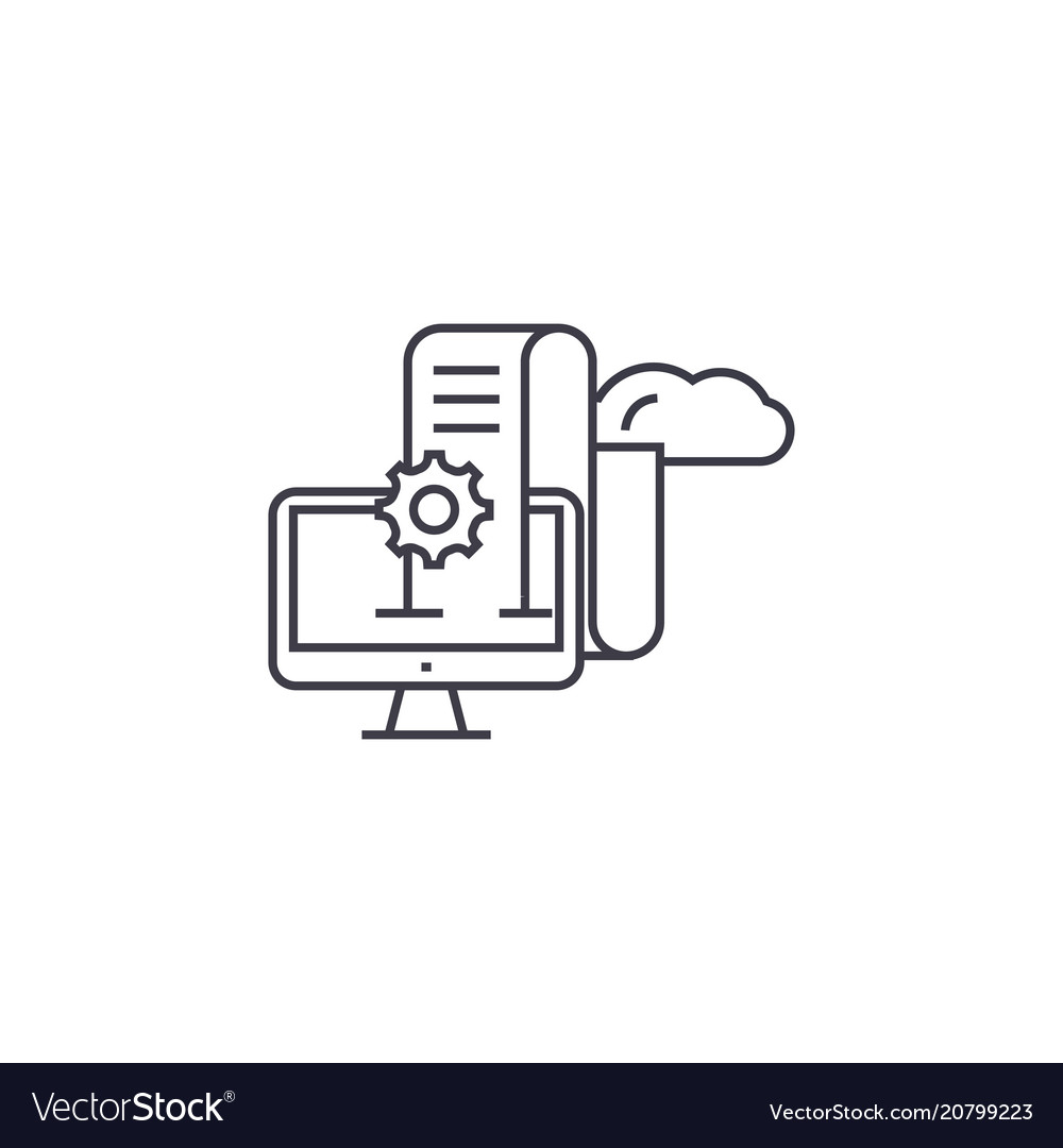 Web Analytics Line Icon