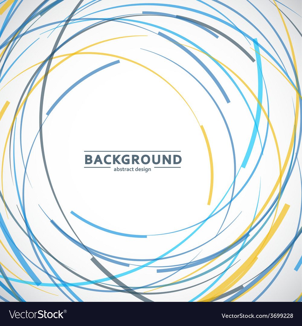 Abstract color line and circle background