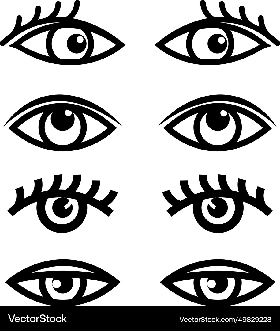 Eye icon Royalty Free Vector Image - VectorStock