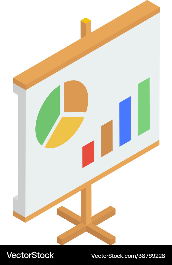 Vector Graphics Presentation Graphical presentation Royalty Free Vector Image