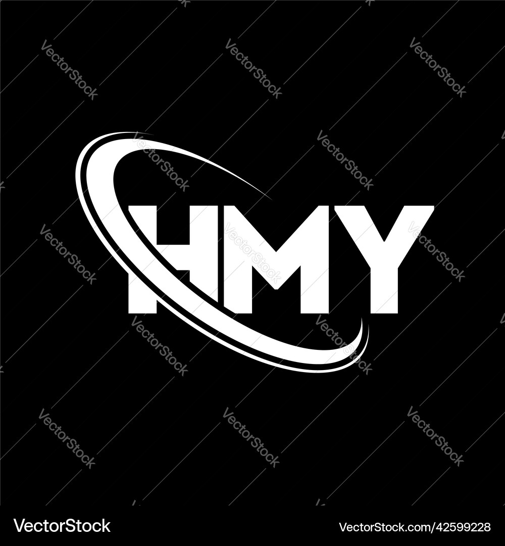 Hmy logo letter design Royalty Free Vector Image