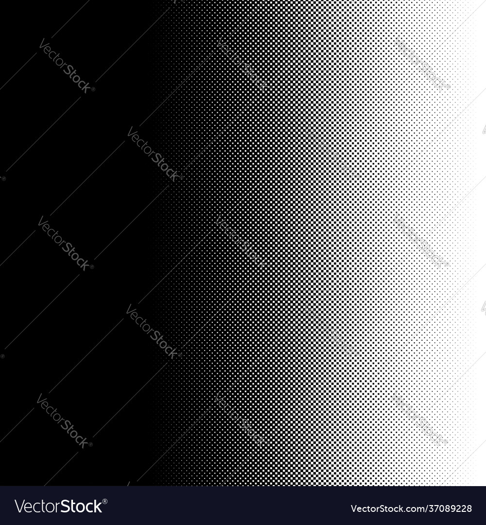 Linear square halftone screentone element squares