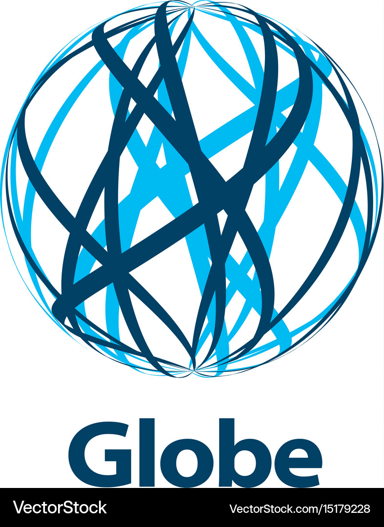 Logo globe Royalty Free Vector Image - VectorStock